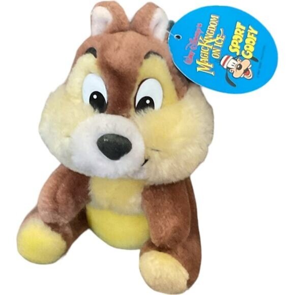 Walt Disney's 7" Chip from Chip N Dale the Chipmunk Plush Disney on Ice - Picture 1 of 7
